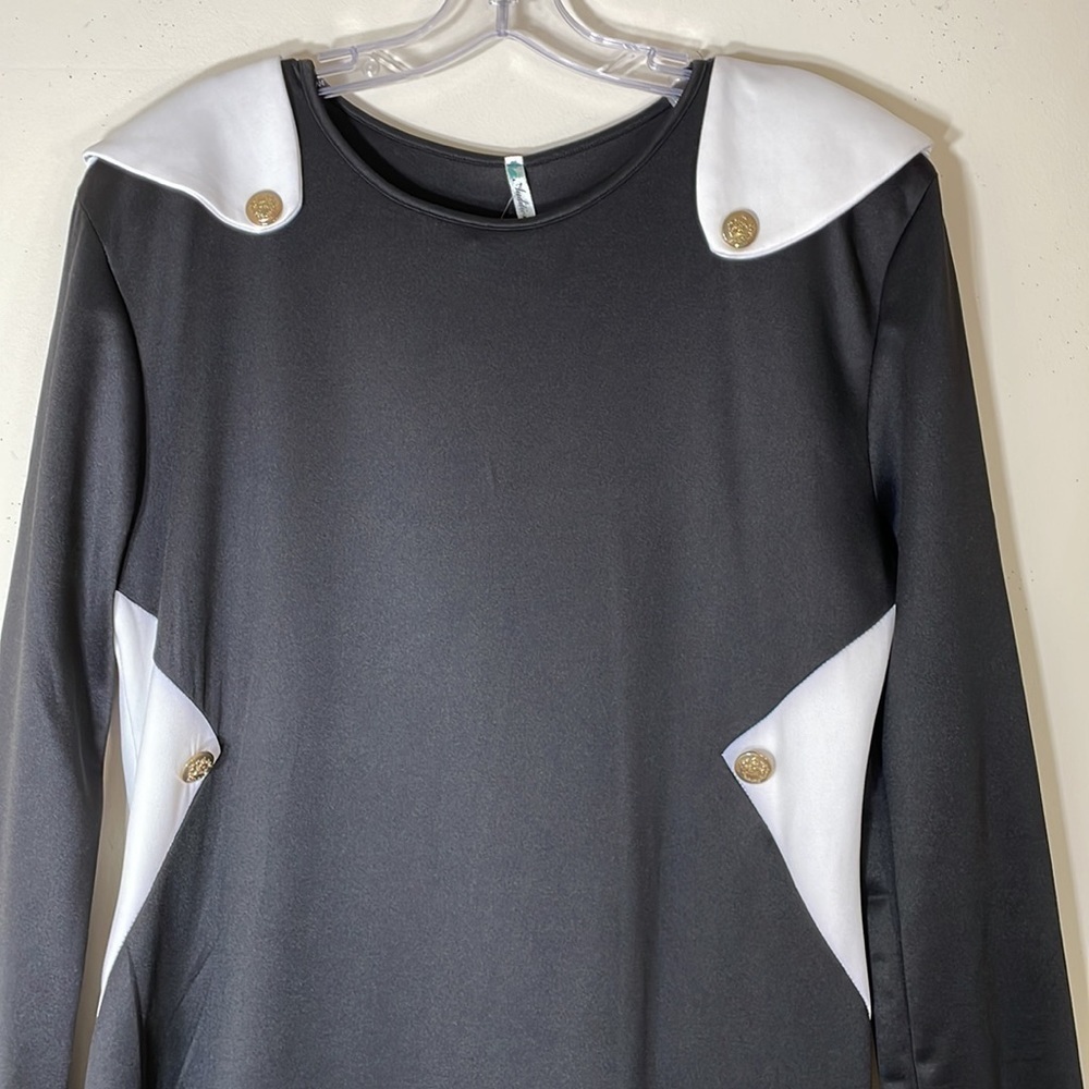 Gstagelove Auditions USA MADE Color Block Long Sleeve Shift Dress. 3XL. NWT. - Picture 5 of 11